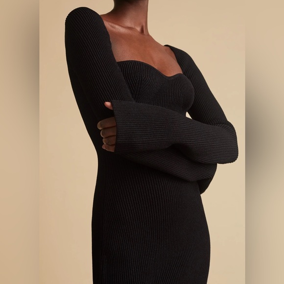 KHAITE long sleeve bustier Beth dress XS - Picture 4 of 5